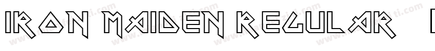 Iron Maiden Regular字体转换